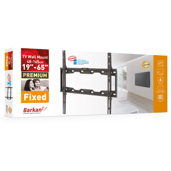 Barkan 19" - 65" Fixed TV Wall Mount