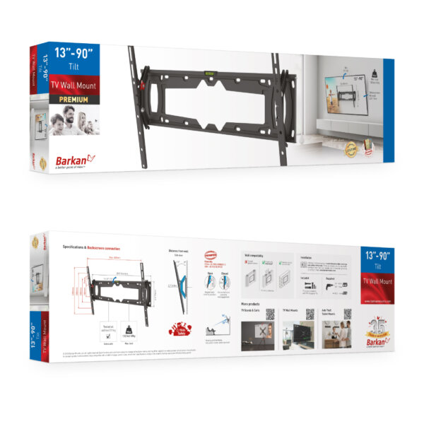 Barkan 32" - 90" Tilt TV Wall Mount