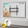 Barkan 19" - 65" Fixed Drywall, No-Drill TV Wall Mount