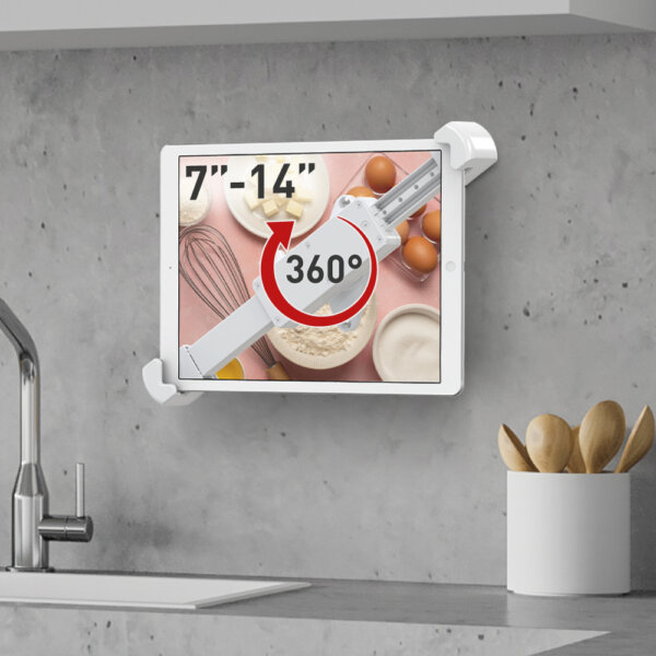 Barkan 7" - 14" 360° Rotation Tablet Wall Mount